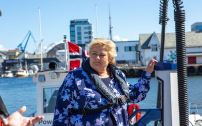 Norwegische Premierministerin besucht unser HPC System